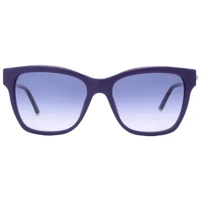 Chopard Blue Gradient Square Ladies Sunglasses Sch272s 09lr 56 In Purple