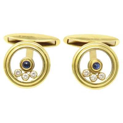 Pre-owned Chopard Blue Sapphire Diamond Earrings