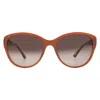 Chopard Brown Gradient Cat Eye Ladies Sunglasses Sch127 01ag 55 In Brown