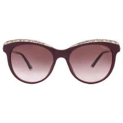 Pre-owned Chopard Brown Gradient Cat Eye Ladies Sunglasses Sch271s 09fd 55 Sch271s 09fd 55