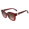 Chopard Brown Gradient Cat Eye Ladies Sunglasses Sch335s 0954 52 In Burgundy