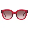 Chopard Brown Gradient Cat Eye Ladies Sunglasses Sch335s 0954 52 In Red