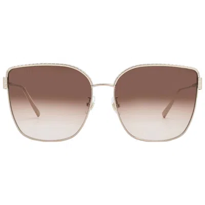Chopard Brown Gradient Cat Eye Ladies Sunglasses Schg67m 0a39 63 In Gold