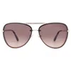 Chopard Brown Gradient Pilot Ladies Sunglasses Schf10s 300y 63 In Black
