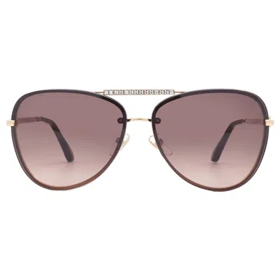 CHOPARD BROWN GRADIENT PILOT LADIES SUNGLASSES SCHF10S 300Y 63