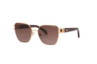 Chopard Brown Gradient Pink Cat Eye Ladies Sunglasses Schm22s 8fcy 57 In ["pink","brown","gold Tone"]
