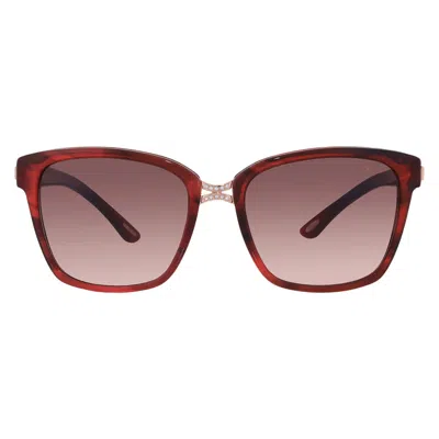 Chopard Brown Gradient Square Ladies Sunglasses Sch128s 0wtf 55 In Burgundy