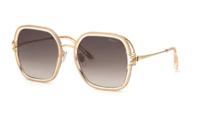 Chopard Brown Gradient Square Ladies Sunglasses Schg32s 0838 57 In ["blue","pink","brown"]