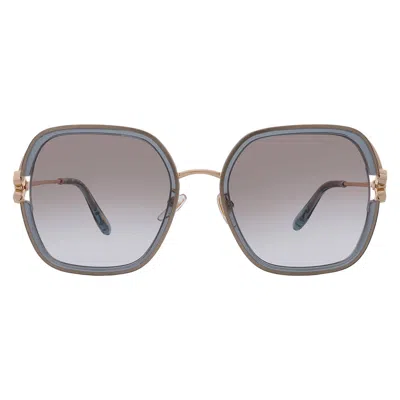 Chopard Brown Gradient Square Ladies Sunglasses Schg32v 0v93 57 In Gray