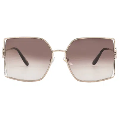 Chopard Brown Gradient Square Ladies Sunglasses Schg68v 0a39 62 In Pink