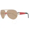 Chopard Brown Logo Pilot Ladies Sunglasses Sch994o 8fcl 63