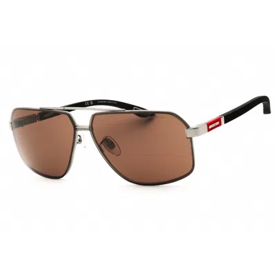 Chopard Brown Navigator Men's Sunglasses Schg89 0509 66 In ["grey","brown"]