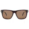 Chopard Brown Square Men's Sunglasses Sch312 722p 55