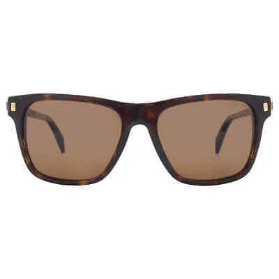 Pre-owned Chopard Brown Square Men's Sunglasses Sch312 722p 55 Sch312 722p 55