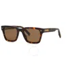 Chopard Brown Square Men's Sunglasses Sch337 722p 52