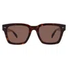 Chopard Brown Square Men's Sunglasses Sch337 722p 52 In Brown