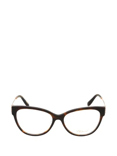 Chopard Cat-eye Frame Glasses In Brown