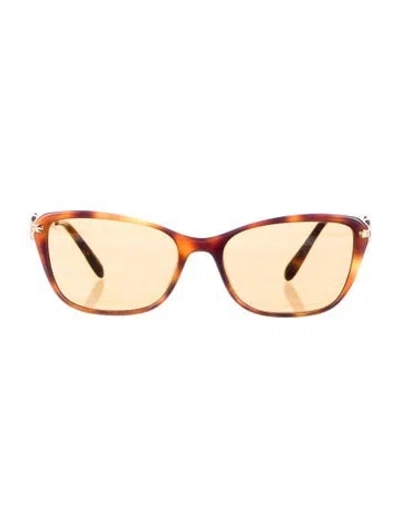Pre-owned Chopard Cat-eye Tinted Sunglasses In Brown