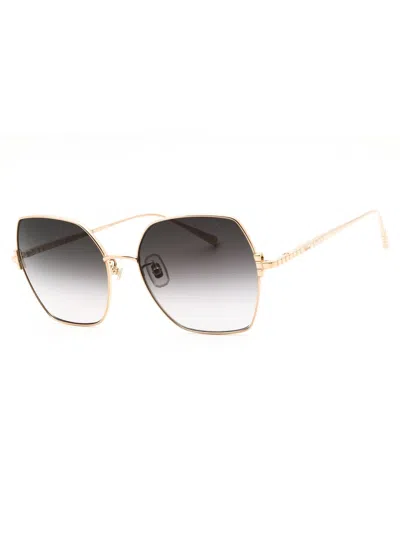 Chopard Chic Rectangular Sunglasses For Women In Gold