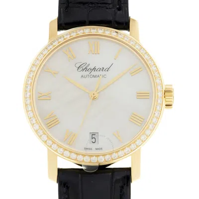 Chopard Classique Automatic Diamond White Dial Ladies Watch 134200 0001 In Black