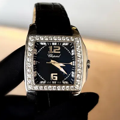 Pre-owned Chopard Customised Diamond Stainless Steel Two O Ten 128464-3006 Quartz Women's Wristwatch 29 Mm