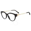 Chopard Demo Cat Eye Ladies Eyeglasses Vch322s 01ka 55