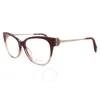 Chopard Demo Cat Eye Ladies Eyeglasses Vch325s 0aq8 55