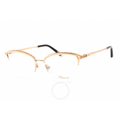 Chopard Demo Cat Eye Ladies Eyeglasses Vchd49s 08fc 54 In Gold / Rose / Rose Gold