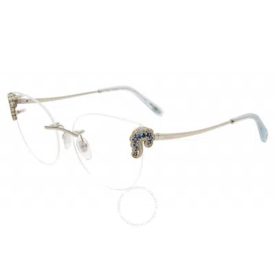 Chopard Demo Cat Eye Ladies Eyeglasses Vchg03s 0579 57 In Metallic