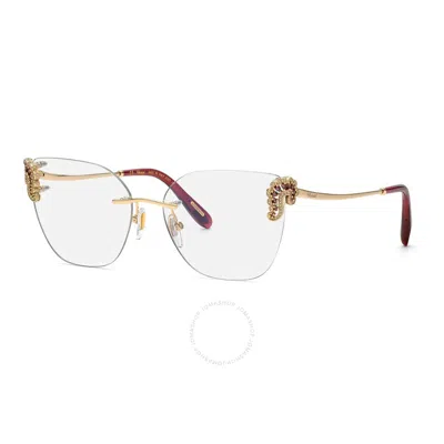 Chopard Demo Cat Eye Ladies Eyeglasses Vchg04s 300y 56 In Gold