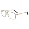 Chopard Demo Navigator Men's Eyeglasses Vchf56 08fw 57 In Black / Gold / Grey
