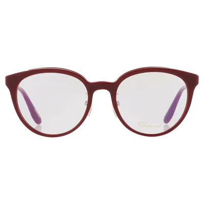 Chopard Demo Oval Ladies Eyeglasses Vch331s 09fh 53 In Bordeaux