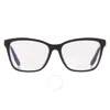 Chopard Demo Rectangular Ladies Eyeglasses Vch318s 0700 54 In Black