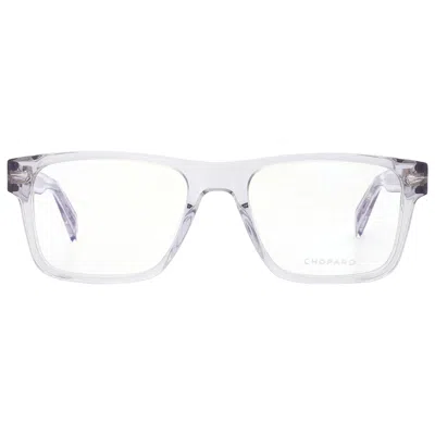 Chopard Demo Rectangular Men's Eyeglasses Vch341 06s8 54 In Transparent