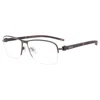 Chopard Demo Rectangular Men's Eyeglasses Vchd83 0568 57 In Black