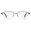 Chopard Demo Rectangular Men's Eyeglasses Vchf55 0531 56 In Black / Silver