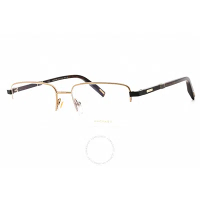 Chopard Demo Rectangular Men's Eyeglasses Vchf55 08ff 56 In Gold / Grey