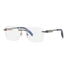 Chopard Demo Rectangular Men's Eyeglasses Vchg86 0568 58 In Multi