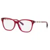 Chopard Demo Square Eyeglasses Vch352s 06r2 54 In Red