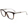 Chopard Demo Square Ladies Eyeglasses Vch254 0752 54