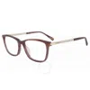 Chopard Demo Square Ladies Eyeglasses Vch275s 0acl 54