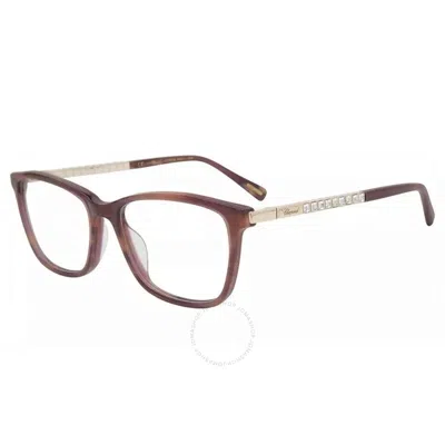 Chopard Demo Square Ladies Eyeglasses Vch275s 0acl 54 In Brown