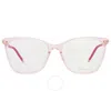 Chopard Demo Square Ladies Eyeglasses Vch349m 096d 55