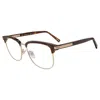 Chopard Demo Square Men's Eyeglasses Vch297 722y 54 In Gold