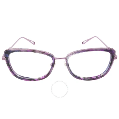 Chopard Demo Square Unisex Eyeglasses Vch256m 04ga 53 In Purple