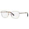 Chopard Demo Square Unisex Eyeglasses Vchg65s 0a32 55 In Gold
