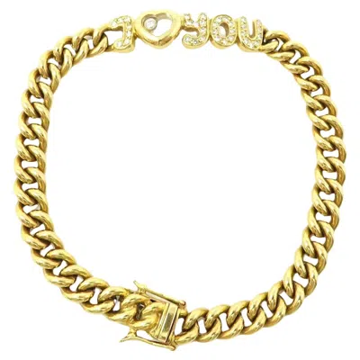 Pre-owned Chopard Diamond 18k Yellow Gold Bracelet