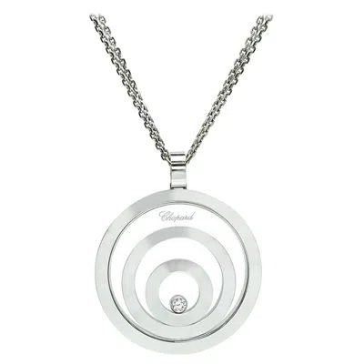 Pre-owned Chopard Diamond Happy Spirit Pendant Necklace In Multi
