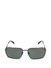 Chopard Double-frame Rectangle Sunglasses In Gray