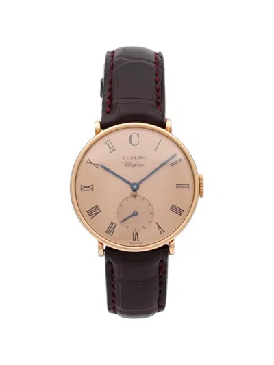 Pre-owned Chopard Eszeha 100th Anniversary 31mm Watch In Gold